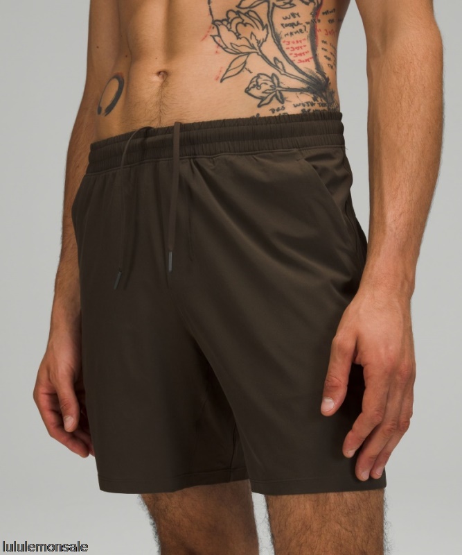 Lululemon Deutschland DELULU845 | Dark Olive Pace Breaker Linerless Short 7